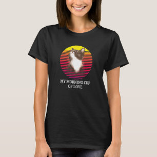 T-shirt Propriétaire De Chat Noir Et Blanc Love Kitten Ret