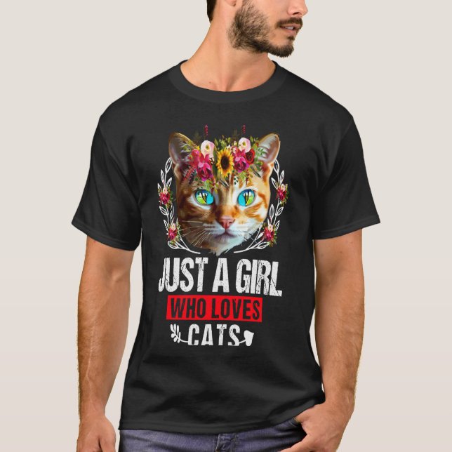 T-shirt Propriétaire de chat orange pour femmes juste pour (Devant)