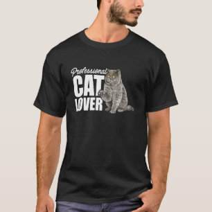 T-shirt Propriétaire de chat professionnel de chat formate