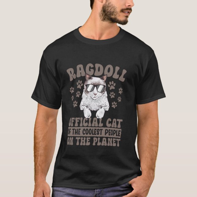 T-shirt Propriétaire de chat Ragdoll Cool Ragdoll Cat (Devant)