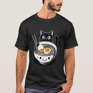 T-shirt Propriétaire de chat Ramen, Soupe de nouilles japo