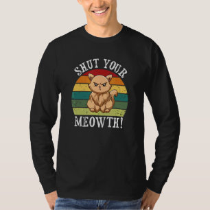 T-shirt Propriétaire de chat Rude Sassy Attitude Fermez vo