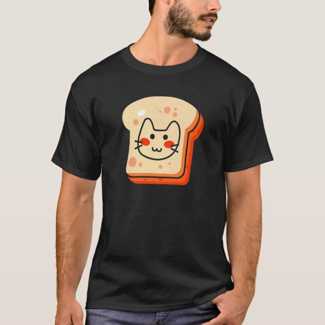 T-shirt Propriétaire de chat sandwich de chaton mignon (Devant)