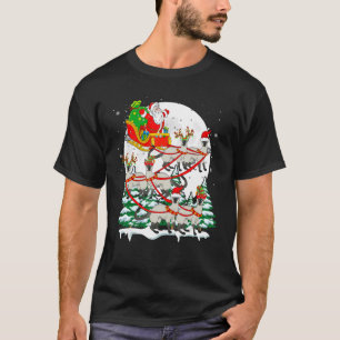 T-shirt Propriétaire de chat siamois de Noël rennes traîne