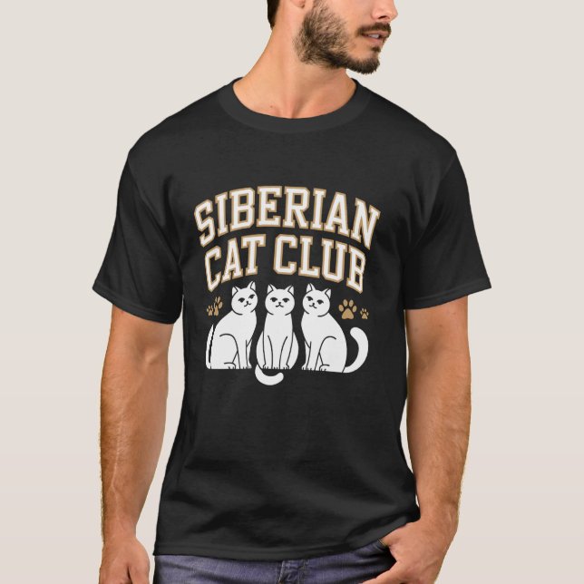 T-shirt Propriétaire de chat sibérien (Devant)
