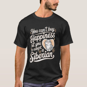 T-shirt Propriétaire de chat sibérien Adopter un sibérien