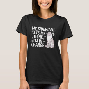 T-shirt Propriétaire de chat sibérien Drôle de sibérien