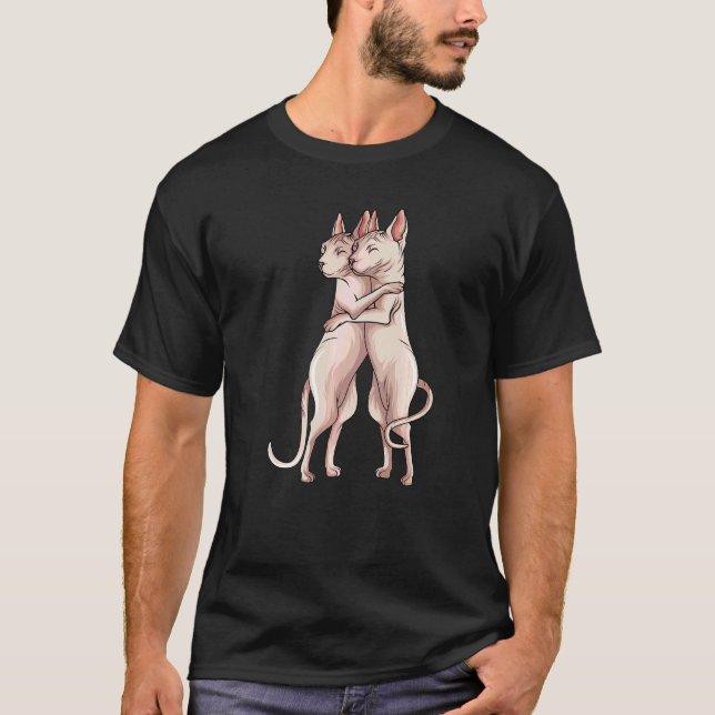 T-shirt Propriétaire de chat Sphynx (Devant)