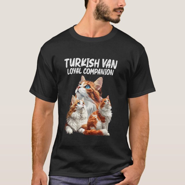 T-shirt Propriétaire de chat Turkish Van COMPAGNON FIDÈLE  (Devant)