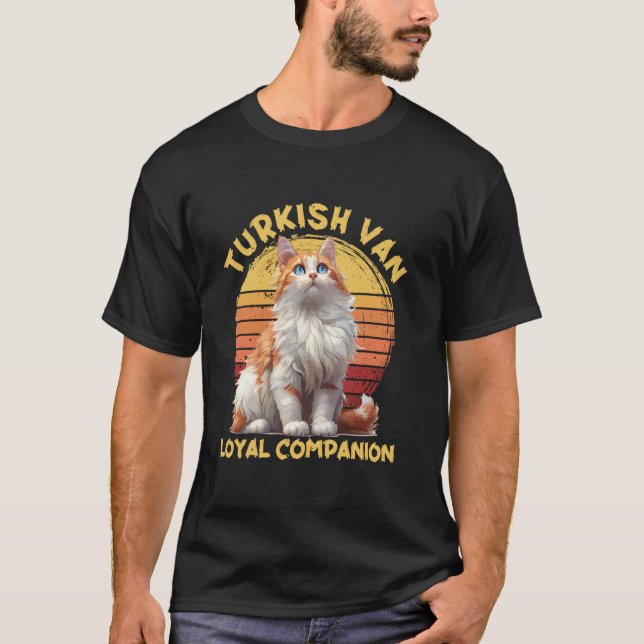T-shirt Propriétaire de chat Turkish Van COMPAGNON FIDÈLE  (Devant)