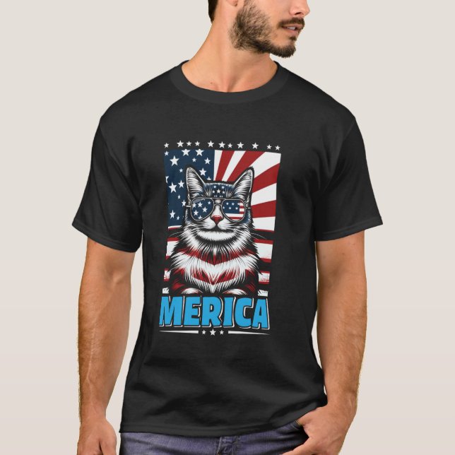 T-shirt Propriétaire de chat Turkish Van MERICA Amateur de (Devant)