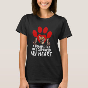 T-shirt Propriétaire de chat UN CHAT BENGALE A CAPTIVÉ MON