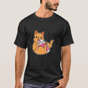 T-shirt Propriétaire de chats à thé Boba