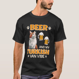 T-shirt Propriétaire de chats BIÈRE ET TURQUE VAN VIBE HOM