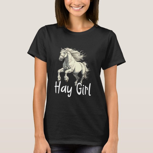 T-shirt Propriétaire de cheval de trait Percheron mignon H (Devant)