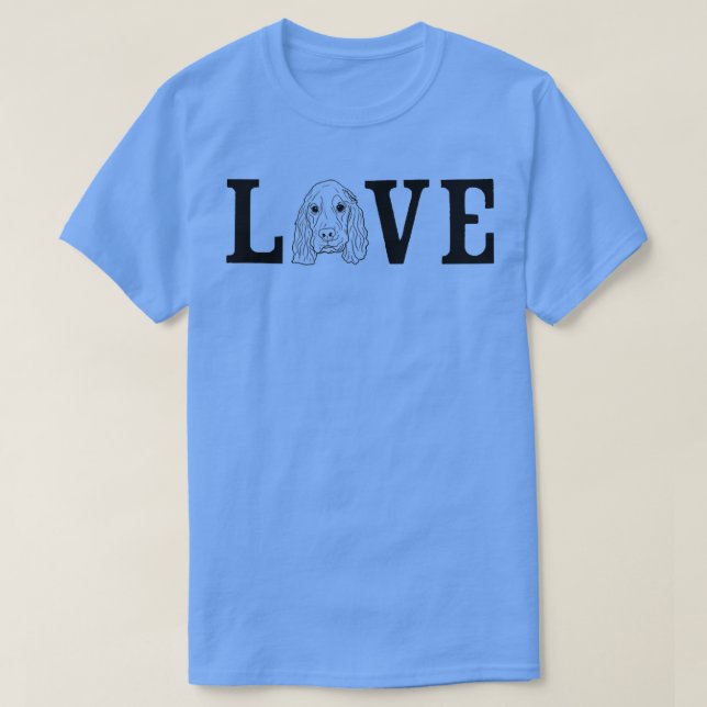 T-shirt Propriétaire de chien aime Cocker Spaniel  (Design devant)
