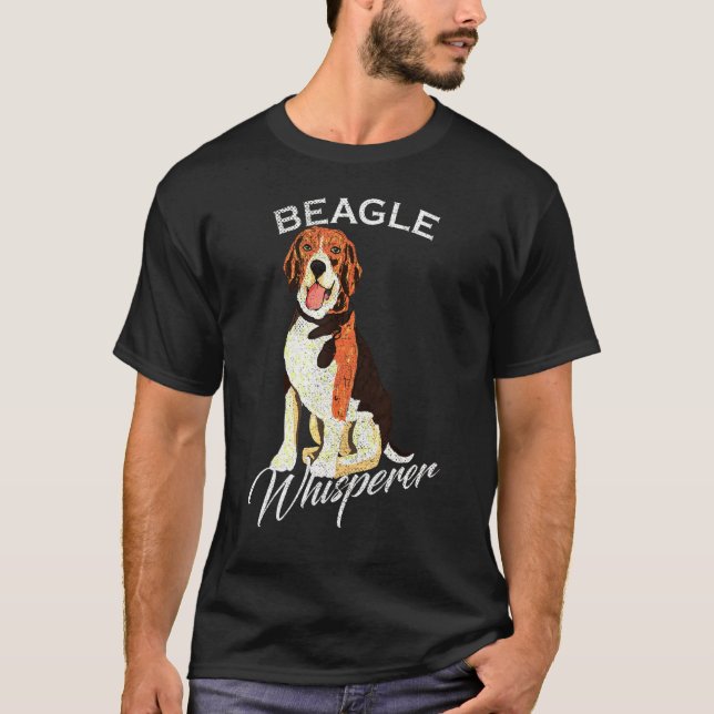 T-shirt Propriétaire de chien Beagle Whisperer (Devant)