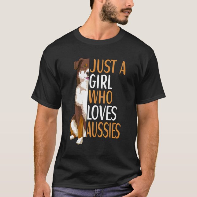 T-shirt Propriétaire de chien berger australien Aussie (Devant)