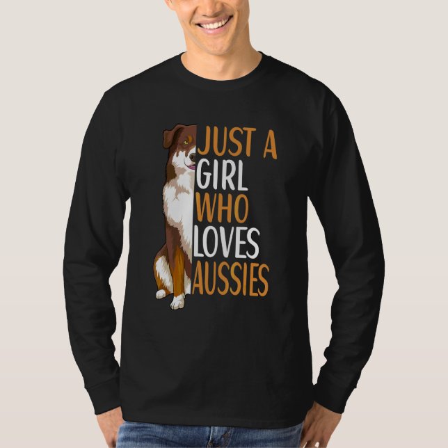 T-shirt Propriétaire de chien berger australien Aussie (Devant)