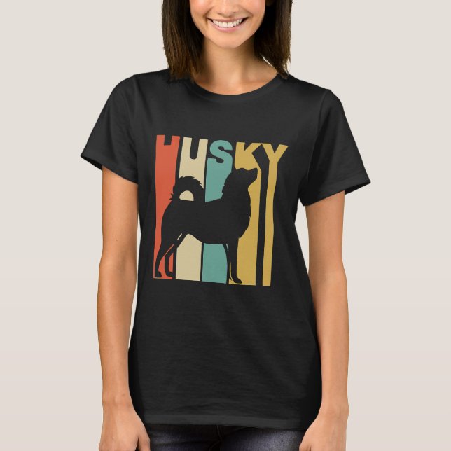 T-shirt Propriétaire de chien Cool Husky (Devant)