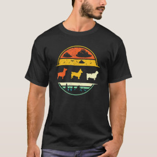 T-shirt Propriétaire de Chien Corgi Cool Vintage Retro