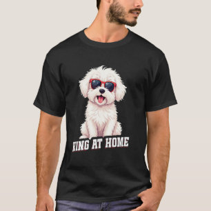 T-shirt Propriétaire de chien Coton De Tulear Roi Amoureux