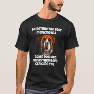 T-shirt Propriétaire De Chien De Boxer Parfois Le Meilleur