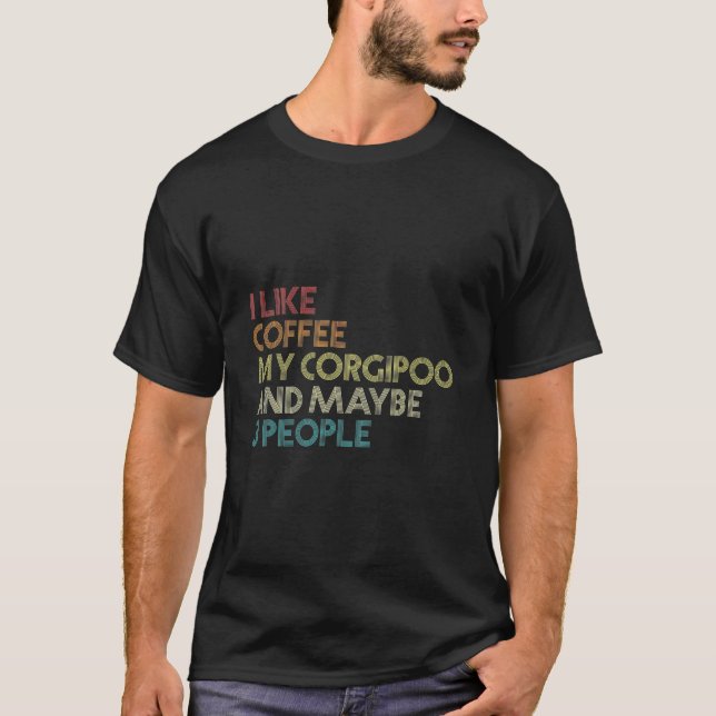 T-shirt Propriétaire de chien de Corgipoo cadeau Louveur d (Devant)