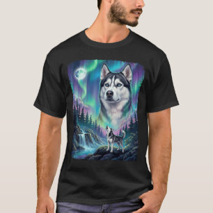 T-shirt Propriétaire de chien Husky sibérien hurleur aux a