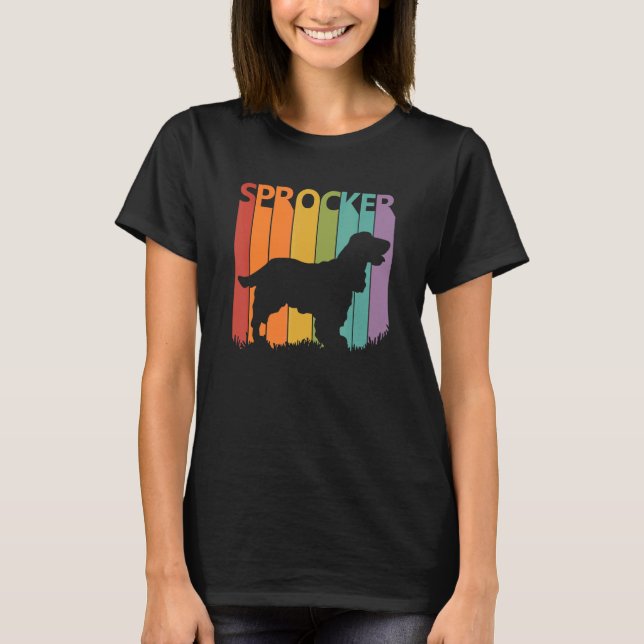 T-shirt Propriétaire de chien mignon Sprocker (Devant)