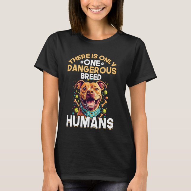 T-shirt Propriétaire de chien Pitbull Terrier  4 (Devant)