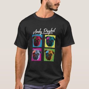 T-shirt Propriétaire de chien Pop Puggle Pug Artiste Anima