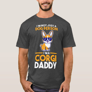 T-shirt Propriétaire de chiens de mens Corgi Daddy 