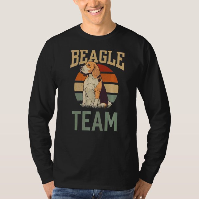 T-shirt Propriétaire de chiot de chien de l'équipe beagle (Devant)
