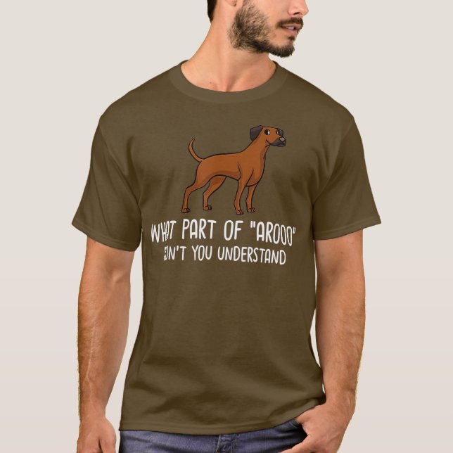 T-shirt Propriétaire de chiots de chien Rhodesian Ridgebac (Devant)