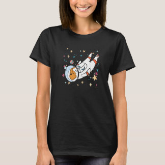 T-shirt Propriétaire de cochon d'Inde graphique Pigtronaut