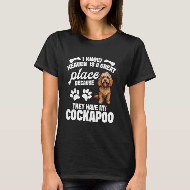 T-shirt Propriétaire de Cockapoo Puppy Lover Great Place E (Devant)