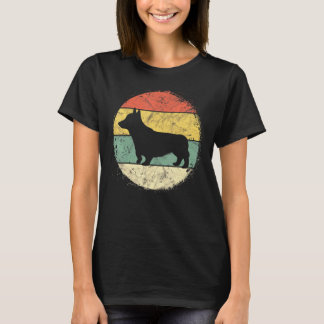 T-shirt Propriétaire de Corgi Rétro Circulaire Papa Corgi