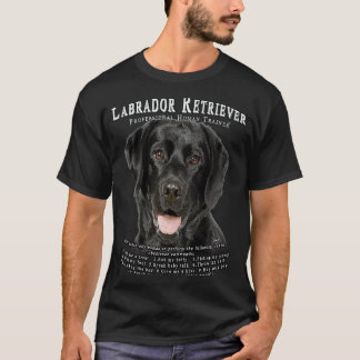 T-shirt Propriétaire de Labrador Retriever noir Dresseur