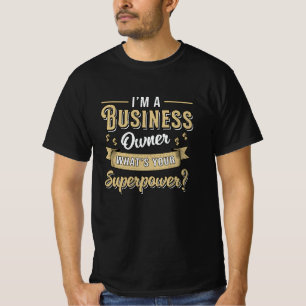 T-shirt Propriétaire de l'entreprise Entrepreneur Chef de