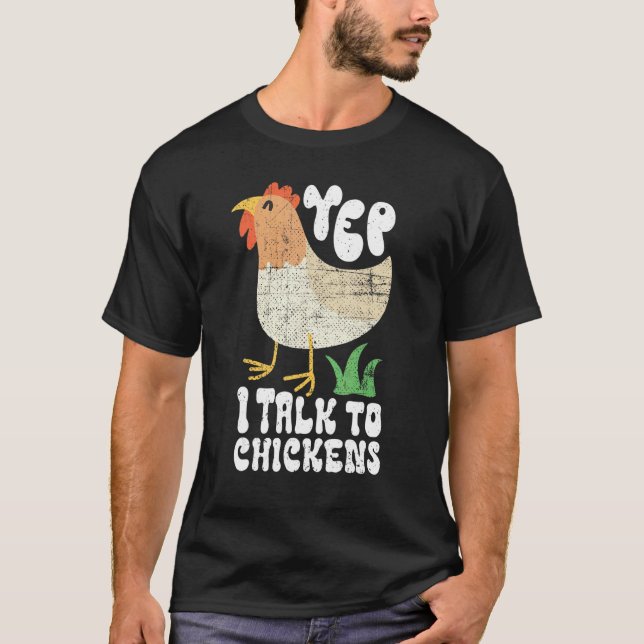 T-shirt Propriétaire de poulet poulet poulet (Devant)