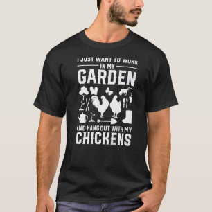 T-shirt Propriétaire de poulets Jardinage Homestead Garden