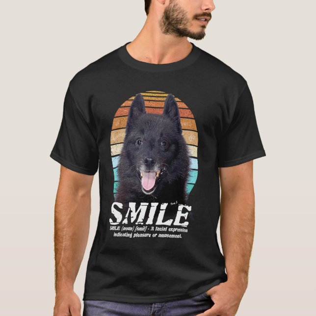 T-shirt Propriétaire de Schipperke  SOURIRE (Devant)