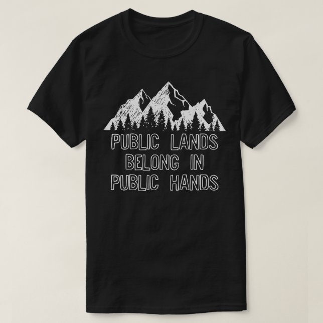 T-shirt Propriétaire de terrains publics Cadeau Garder les (Design devant)