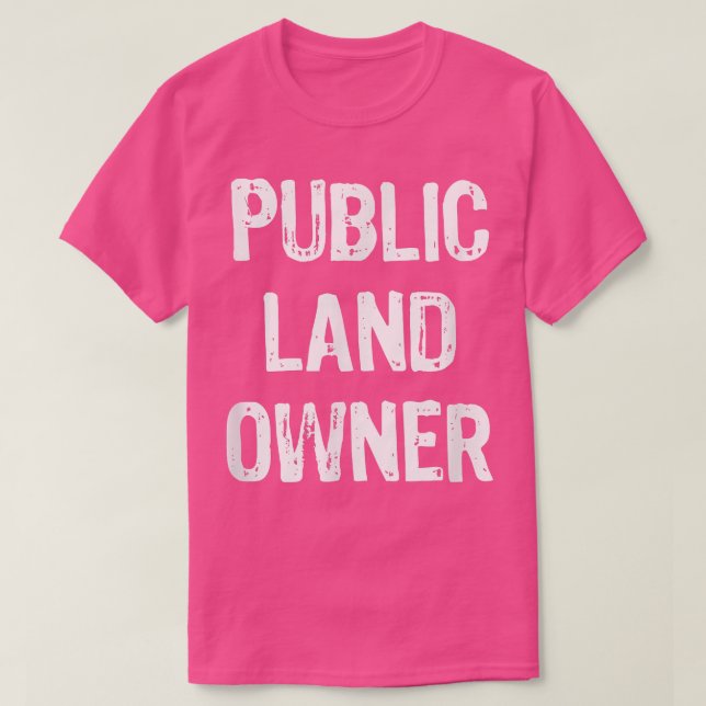 T-shirt Propriétaire de terrains publics Funny Cadeau Noël (Design devant)