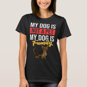 T-shirt Propriétaire des chiots de chien de Yorkshire Terr