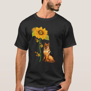 T-shirt Propriétaire des pattes de chien de tournesol de l