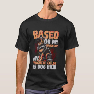 T-shirt Propriétaire Drôle Chien - Ma Couleur Favorite Est