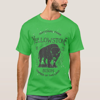 T-shirt Propriétaire du bison du parc national Yellowstone