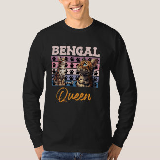 T-shirt Propriétaire du chat Bengale BENGAL REINE Bengale